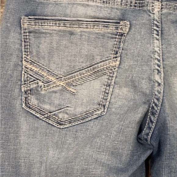 BKE Buckle Nolan Straight Leg 5 Pocket Jeans Mens 34L  Stretch Denim Faded - Picture 11 of 15